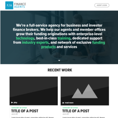 Finance Agent Homepage Square